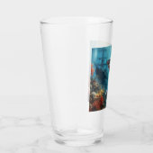 Kust/tijgerhaai op zee & koraalrif glas (Rechts)