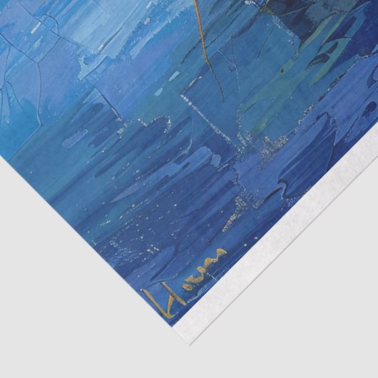 Kust Toscane Middellandse Zee Decoupage Tissuepapier (Detail)