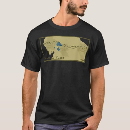 Kust tot Kust Wandelpad T-shirt (Voorkant)