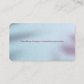 Kust Tours Elegante Toeristische Gids Visitekaartje (Achterkant)