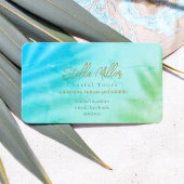 Kust Tours toeristische gids groenachtig zee blauw Visitekaartje