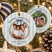 Kust Touw Wreath Frame Familie Foto