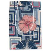 Kust Tropisch Hibiscus Patroon (10) Medium Cadeauzakje (Voorkant)