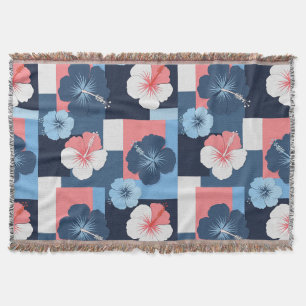 Kust Tropisch Hibiscus Patroon (11) Deken