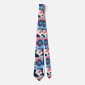 Kust Tropisch Hibiscus Patroon (11) Stropdas (Voorkant)