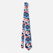 Kust Tropisch Hibiscus Patroon (11) Stropdas (Achterkant)