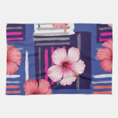 Kust Tropisch Hibiscus Patroon (12) Theedoek (Horizontaal)