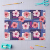 Kust Tropisch Hibiscus Patroon (12) Tissuepapier (Craft)