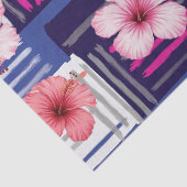 Kust Tropisch Hibiscus Patroon (12) Tissuepapier (Detail)