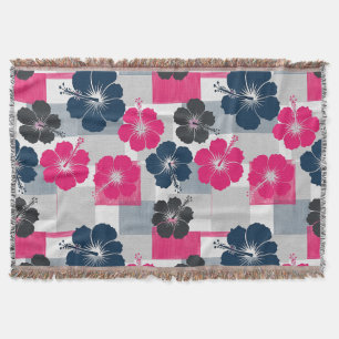 Kust Tropisch Hibiscus Patroon (13) Deken