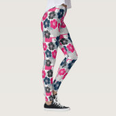 Kust Tropisch Hibiscus Patroon (13) Leggings (Rechts)