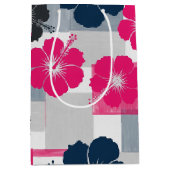 Kust Tropisch Hibiscus Patroon (13) Medium Cadeauzakje (Voorkant)