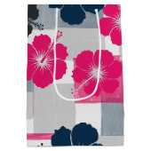 Kust Tropisch Hibiscus Patroon (13) Medium Cadeauzakje (Achterkant)
