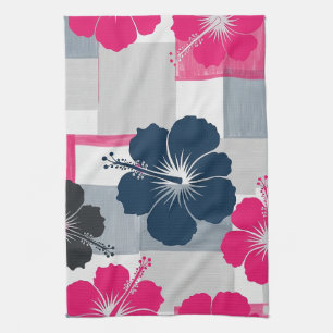 Kust Tropisch Hibiscus Patroon (13) Theedoek