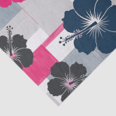Kust Tropisch Hibiscus Patroon (13) Tissuepapier (Detail)