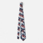 Kust Tropisch Hibiscus Patroon (14) Stropdas (Achterkant)