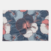 Kust Tropisch Hibiscus Patroon (14) Theedoek (Horizontaal)