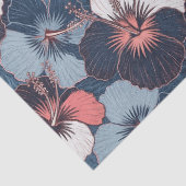 Kust Tropisch Hibiscus Patroon (14) Tissuepapier (Detail)