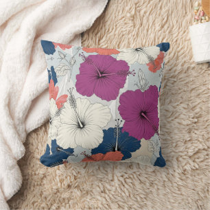 Kust Tropisch Hibiscus Patroon (15) Kussen