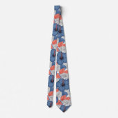 Kust Tropisch Hibiscus Patroon (1) Stropdas (Achterkant)