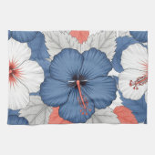 Kust Tropisch Hibiscus Patroon (1) Theedoek (Horizontaal)