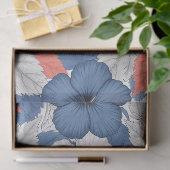 Kust Tropisch Hibiscus Patroon (1) Tissuepapier (Geschenk)