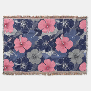 Kust Tropisch Hibiscus Patroon (2) Deken