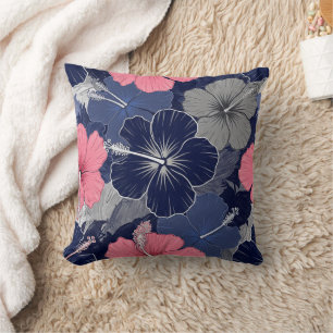 Kust Tropisch Hibiscus Patroon (2) Kussen