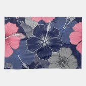Kust Tropisch Hibiscus Patroon (2) Theedoek (Horizontaal)