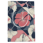 Kust Tropisch Hibiscus Patroon (3) Medium Cadeauzakje (Voorkant)