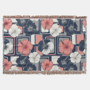 Kust Tropisch Hibiscus Patroon (4) Deken