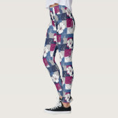 Kust Tropisch Hibiscus Patroon (5) Leggings (Links)