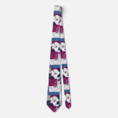 Kust Tropisch Hibiscus Patroon (5) Stropdas (Voorkant)