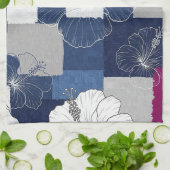 Kust Tropisch Hibiscus Patroon (5) Theedoek (Gevouwen)