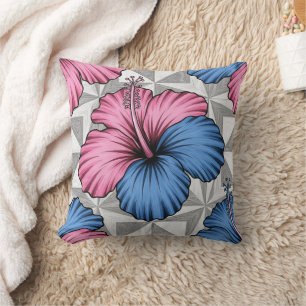 Kust Tropisch Hibiscus Patroon (6) Kussen