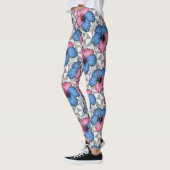 Kust Tropisch Hibiscus Patroon (6) Leggings (Links)