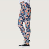 Kust Tropisch Hibiscus Patroon (7) Leggings (Links)