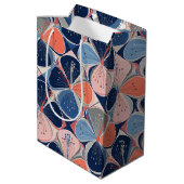 Kust Tropisch Hibiscus Patroon (7) Medium Cadeauzakje (Achterkant Gekanteld)