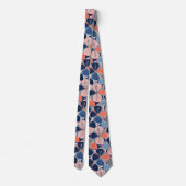 Kust Tropisch Hibiscus Patroon (7) Stropdas (Achterkant)