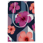 Kust Tropisch Hibiscus Patroon (8) Medium Cadeauzakje (Voorkant)