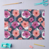 Kust Tropisch Hibiscus Patroon (8) Tissuepapier (Craft)