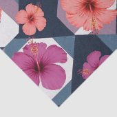 Kust Tropisch Hibiscus Patroon (8) Tissuepapier (Detail)