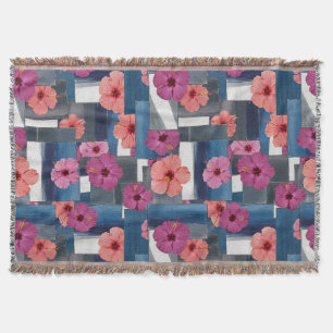 Kust Tropisch Hibiscus Patroon (9) Deken