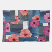 Kust Tropisch Hibiscus Patroon (9) Theedoek (Horizontaal)