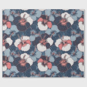 Kust Tropisch Hibiscuspatroon (14) Cadeaupapier (Vlak)