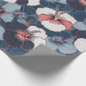 Kust Tropisch Hibiscuspatroon (14) Cadeaupapier (Hoek)