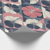 Kust Tropisch Hibiscuspatroon (3) Cadeaupapier (Hoek)