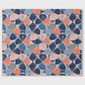 Kust Tropisch Hibiscuspatroon (7) Cadeaupapier (Vlak)
