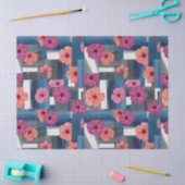 Kust Tropisch Hibiscuspatroon (9) Tissuepapier (Craft)