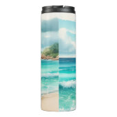 Kust tropisch strand thermosbeker (Achterkant)